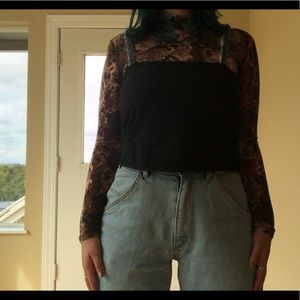 🧞‍♂️ BLACK TANK WITH DENIM STRAPS 🧞‍♂️